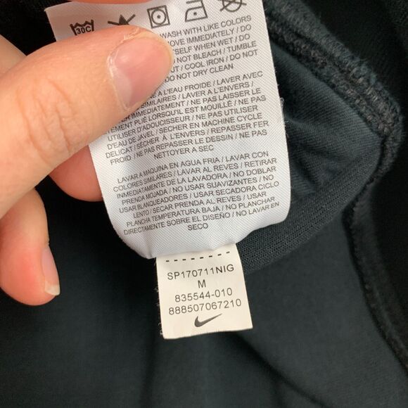 Nike Tech Fleece Destroyer Jacket Womens M Medium Black Snap Button Zip Up - Picture 13 of 15